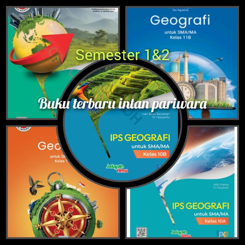 buku lks/pr SMA Asasmen Geografi kelas 10,11 &12 semester 1 & 2 Intan pariwara tahun 2024/2025