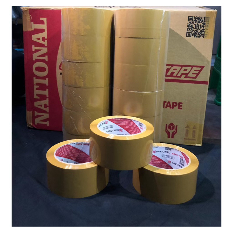 

LAKBAN NATIONAL TAPE 48MM ISOLASI BENING COKLAT MURAH TAHAN LAMA