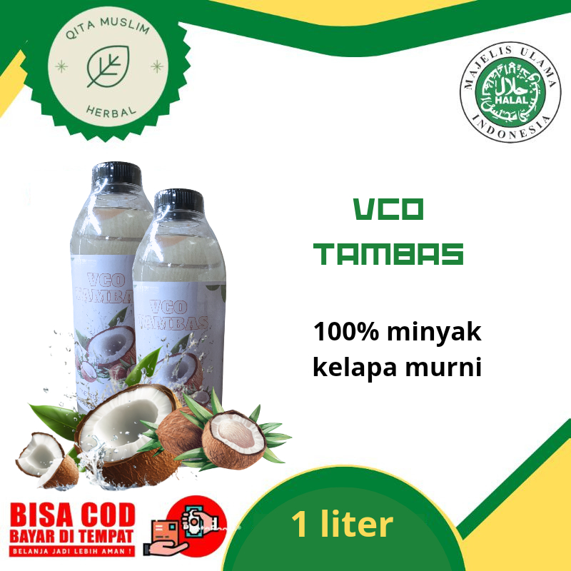 

EXTRA VIRGIN COCONUT OIL 1000ML VCO SALIM TAMBAS| || Minyak kelapa 100 % kemasan 1 liter