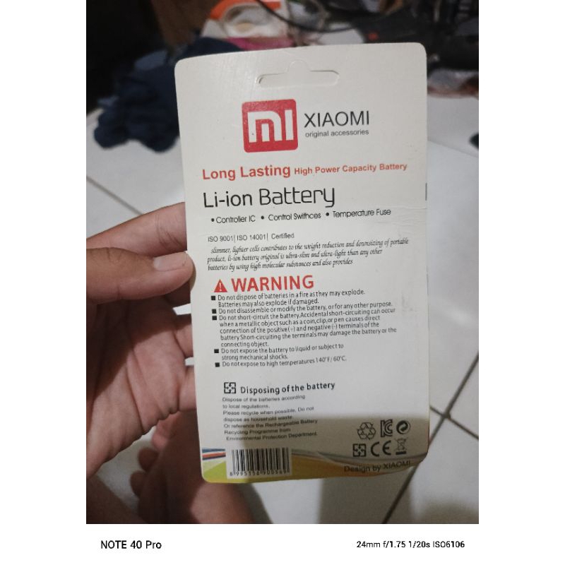 batrai xiaomi 4x ori