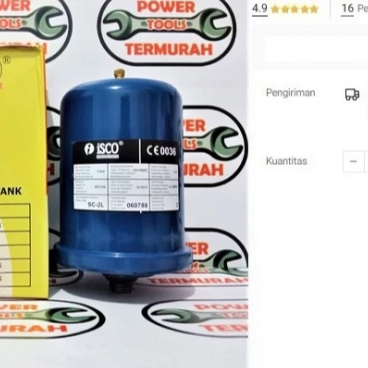 

Tabung Pompa Air 2L Otomatis Tekanan Angin Tangki National ESE Shimizu