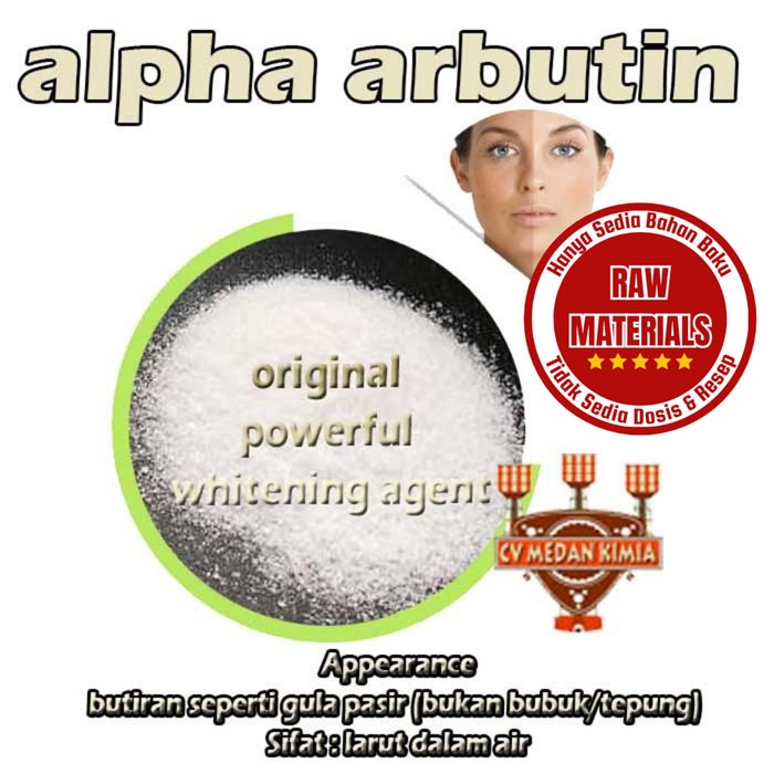 Alpha Arbutin powder 250gr - bibit pemutih - whitening agent - serbuk bubuk alpha arbutin original a