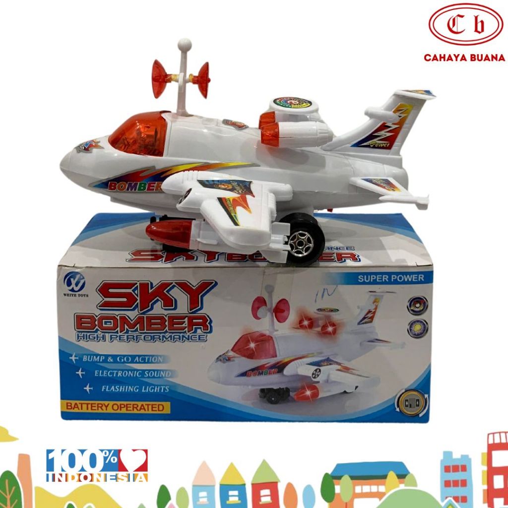 Mainan Anak pesawat Sky Bomber