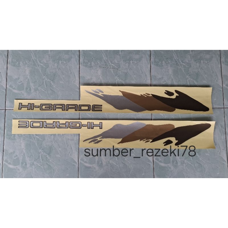 stiker sticker hi grade Isuzu minebus/stiker panther hi grade lama