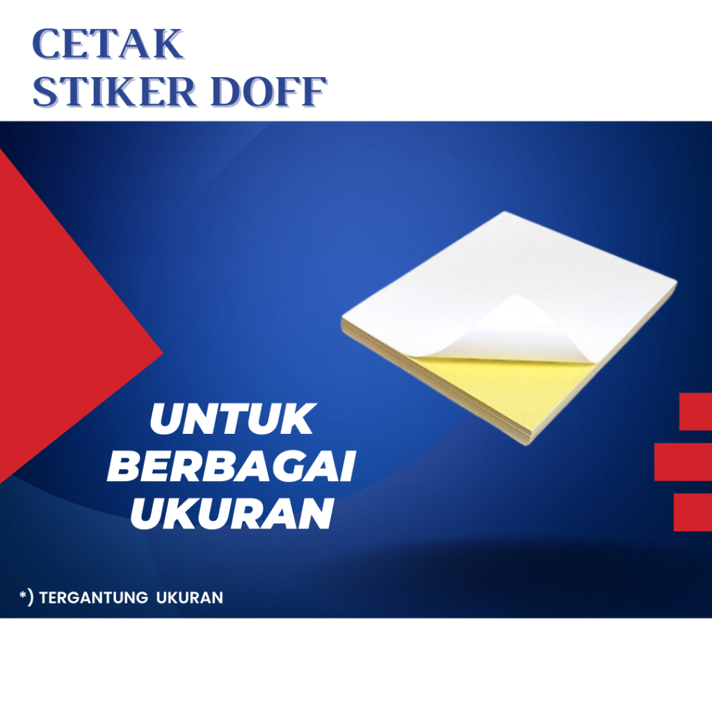 

CETAK STIKER DOFF (PERLEMBAR)