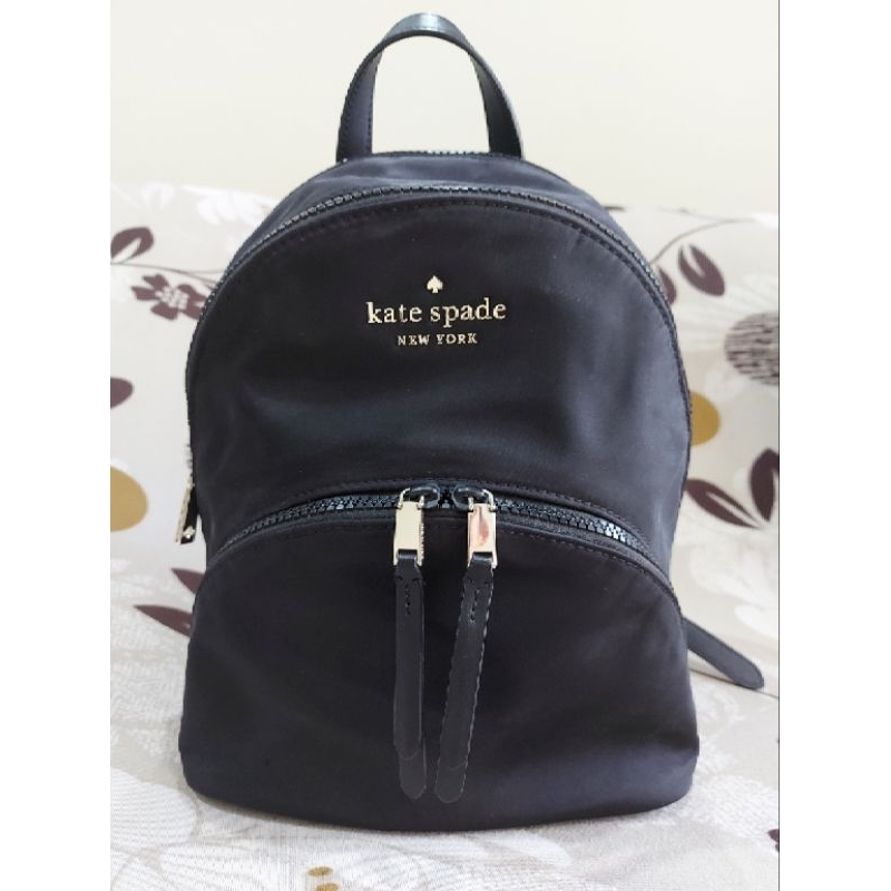 Kate Spade medium backpack karissa nylon black (preloved) vvgc