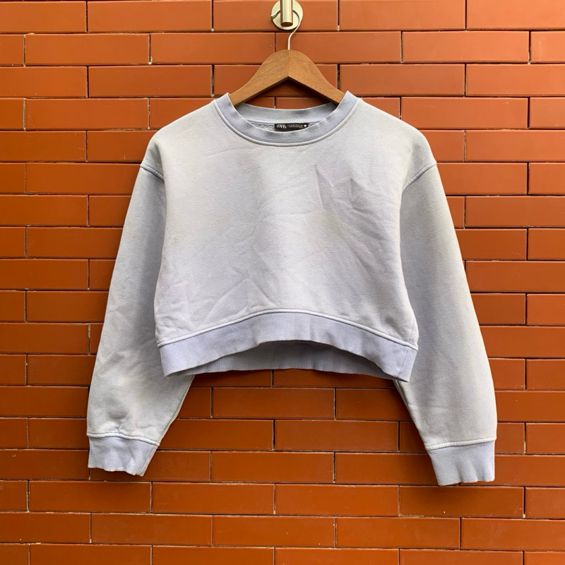 Zara sweater crop lilac S