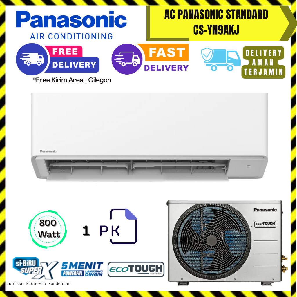 AC PANASONIC 1 PK CS-YN9AKJ -STANDARD -LOKAL