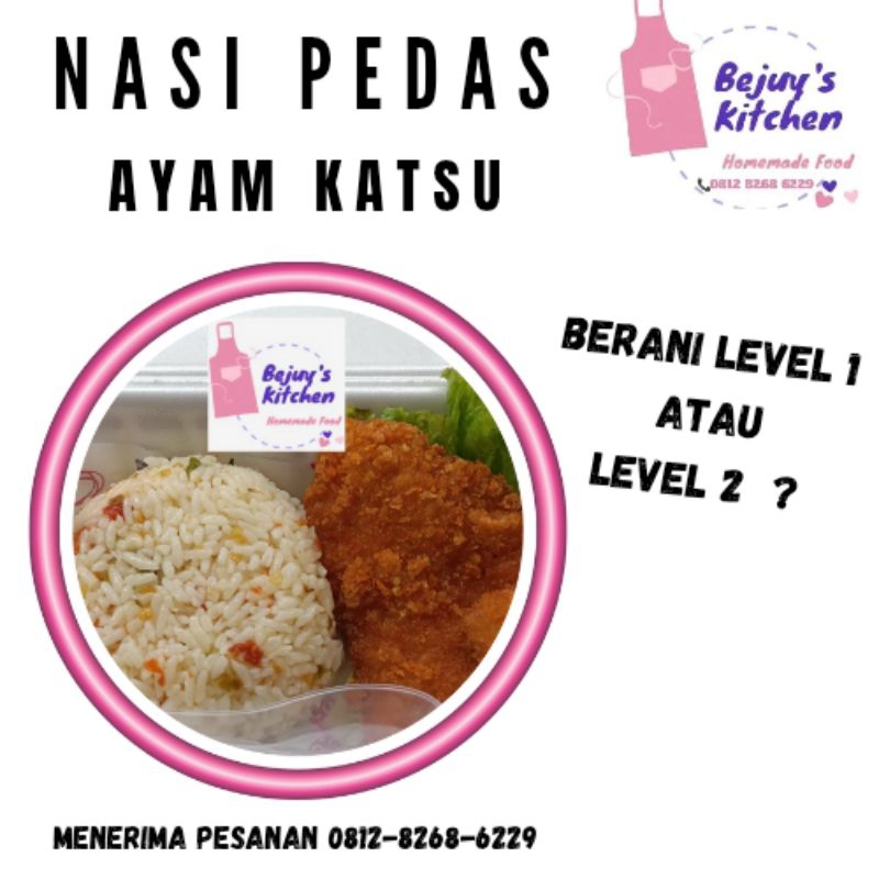 

BEJUY'S KITCHEN NASI PEDAS AYAM KATSU LEVEL 1 / LEVEL 2