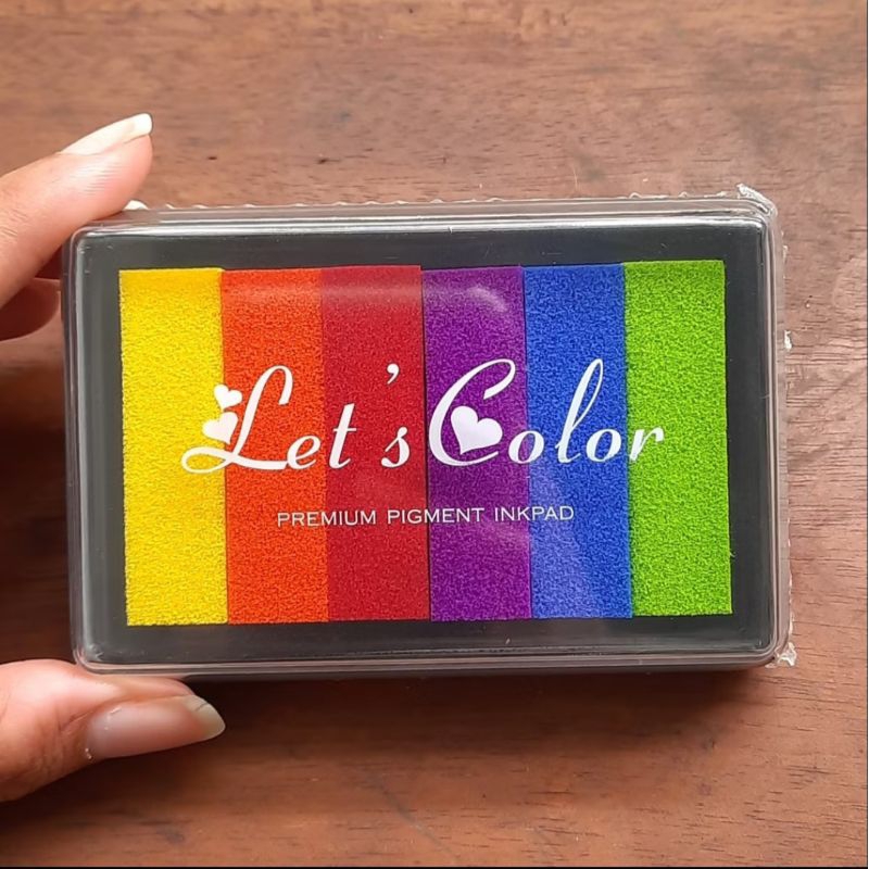 

6 in 1 color stempel gradasi stamp pad