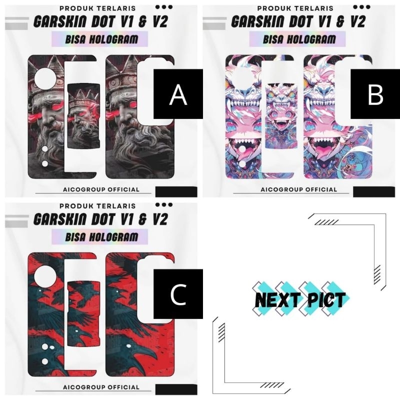 

JAKACUSTOM - Stiker D000t Original Desain Full Motif Bisa Custom Anti Air Tahan Lama