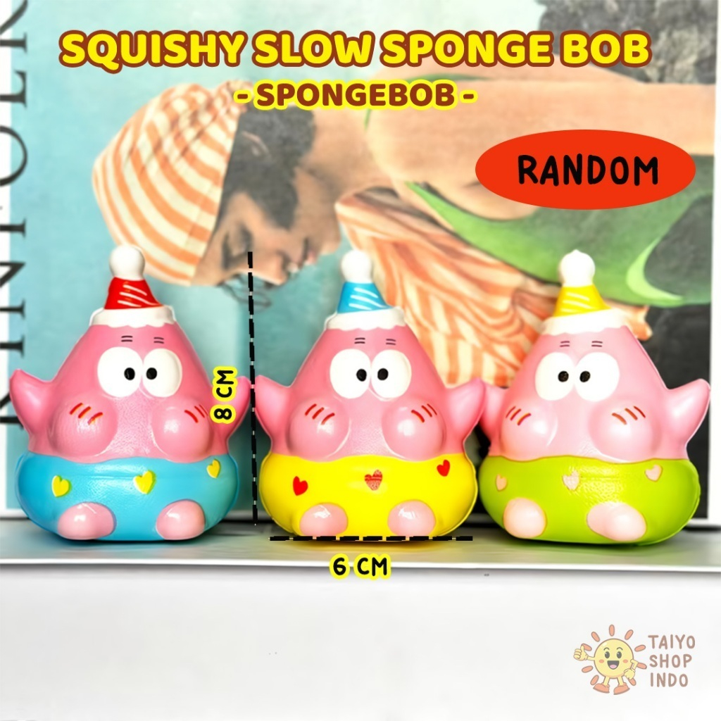 Mainan Squishy Anak Spongebob Super Cute Slow Rising Squishy Spongebob Patrick