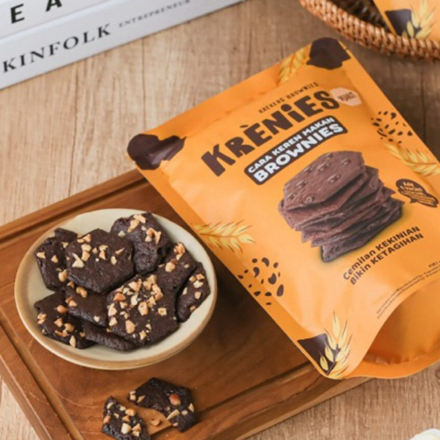 

KRENIES Kreker Brownies kue kering brownies renyah snack brownies kering cookies brownies kering oleh oleh