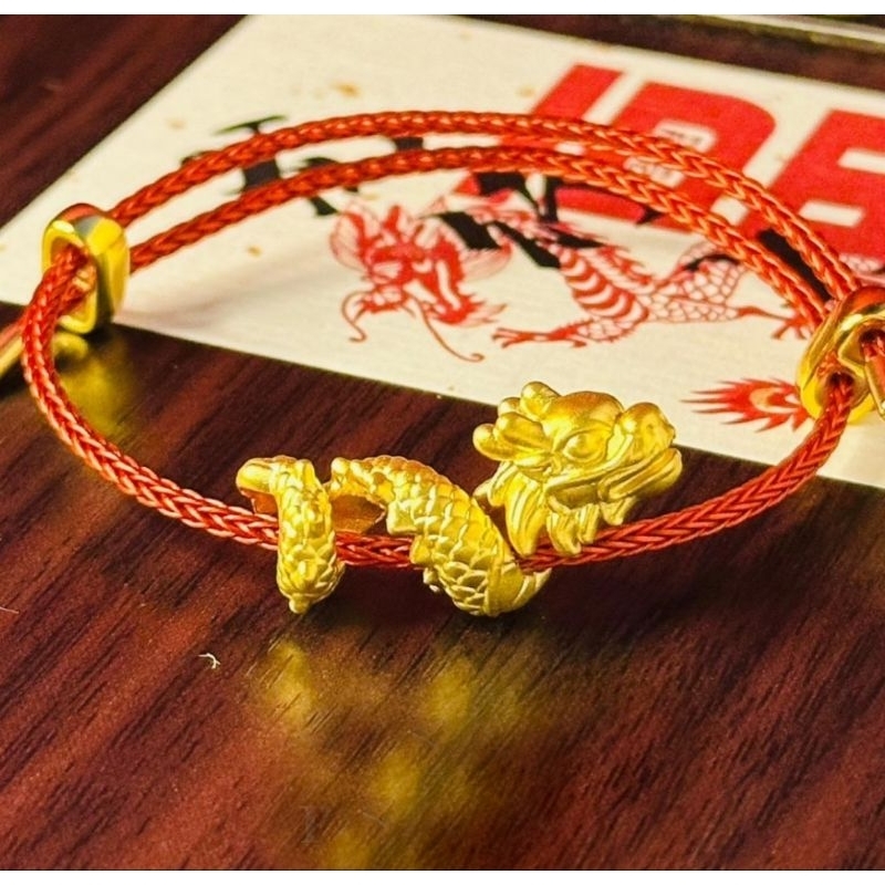 charm gelang shio naga keberuntungan gelang tali pandora andjustable gelang emas custom pria wanita 