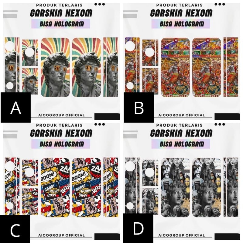 

Premium innneerrr Garskin Huekzom Hologram Full Motif Dan Anti Gores