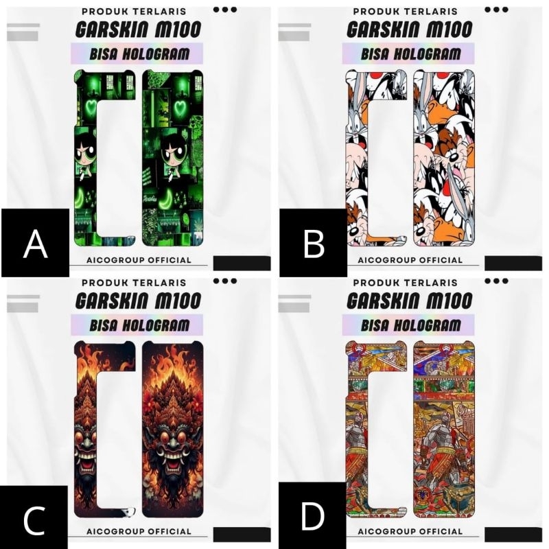 

Premium innneerrr Garskin Hem 100 Hologram Full Motif Dan Anti Gores