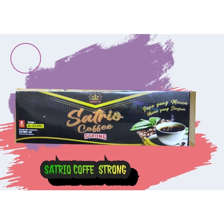 

Satrio Coffee Strong - Kopi Stamina Pria Menambah Lebih Lama BPOM Original