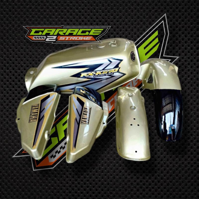 Body Bodi Set Yamaha RX King RXk Gold Glossy Tahun 2002