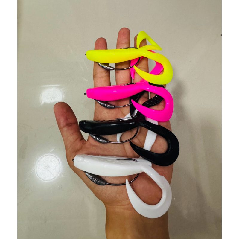 PROMO SABAITZER 10CM PLUS HOOK TIMAH || UMPAN CASTING IKAN GABUS TOMAN