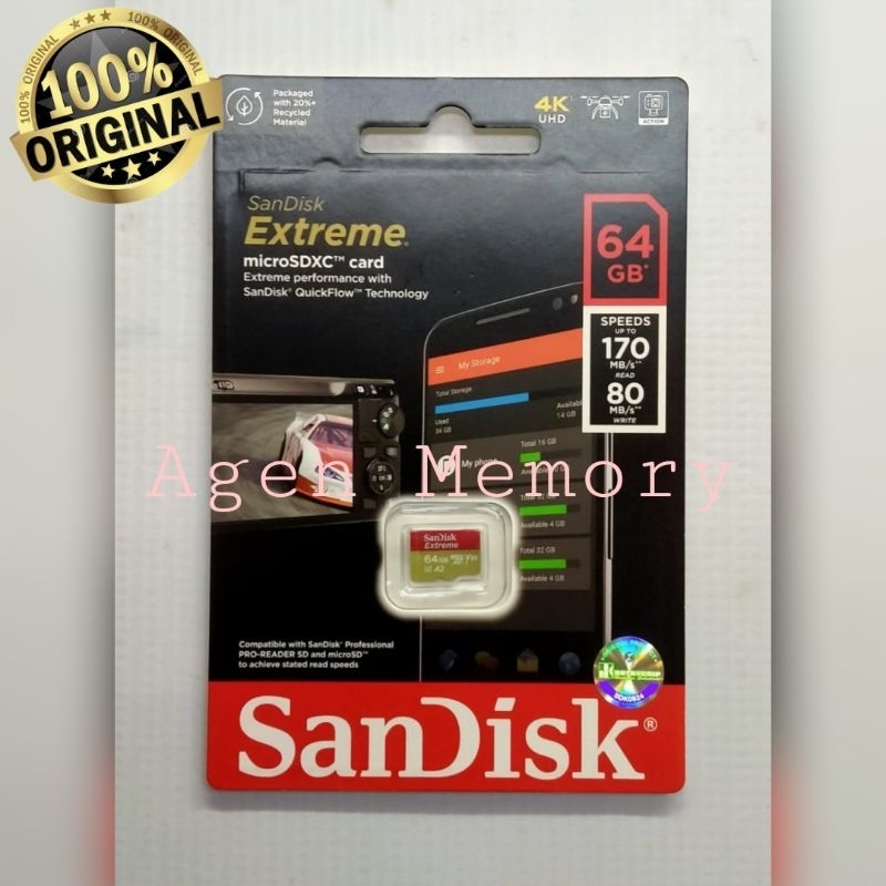 SANDISK MICRO SD EXTREME 64GB - MICRO SD 64GB
