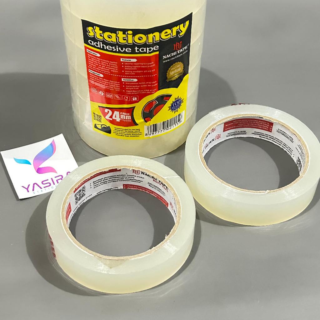 

SATUAN 1 PCS Isolasi Bening Nachi SHR 1 Inchi 24mm x 72yard