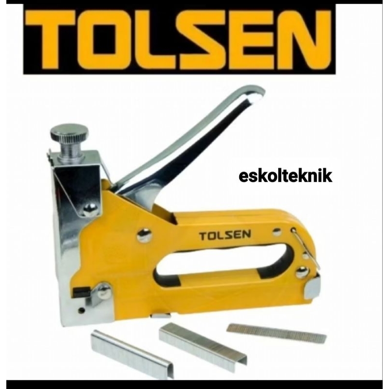 

Staples Tembak Heavy Duty 4-14mm Tolsen 43021/Staples Gun Tacker 3 in 1/Staples Tangan Tolsen