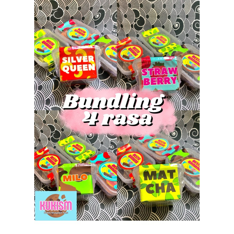 

bundling 4 varian keripik pisang coklat lumer bestie banana