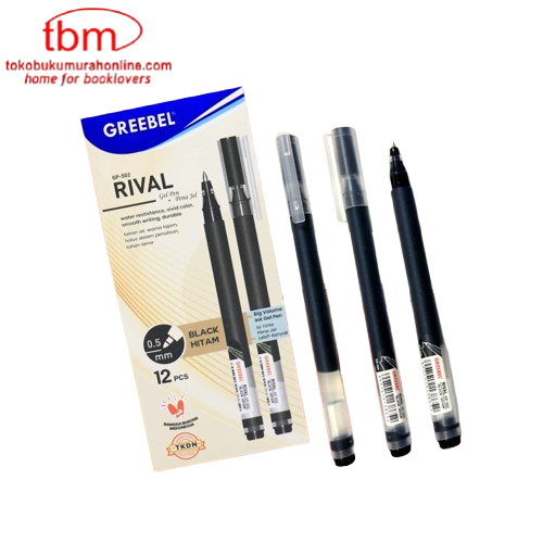 

TBMO PACK GREEBEL GEL PEN GP-502 RIVAL 0.5 1 PACK / Pen / Pulpen / gel pen