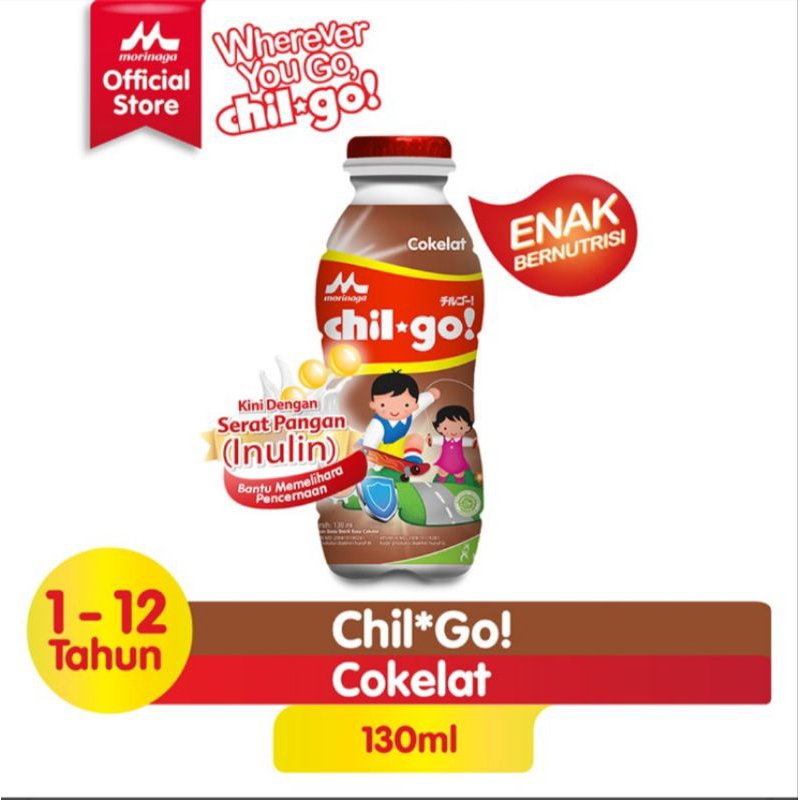 

Morinaga chil-go Susu Cair Steril Cokelat 130 ml