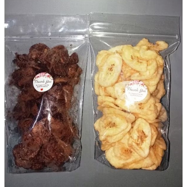 

keripik pisang kepok coklat & ori