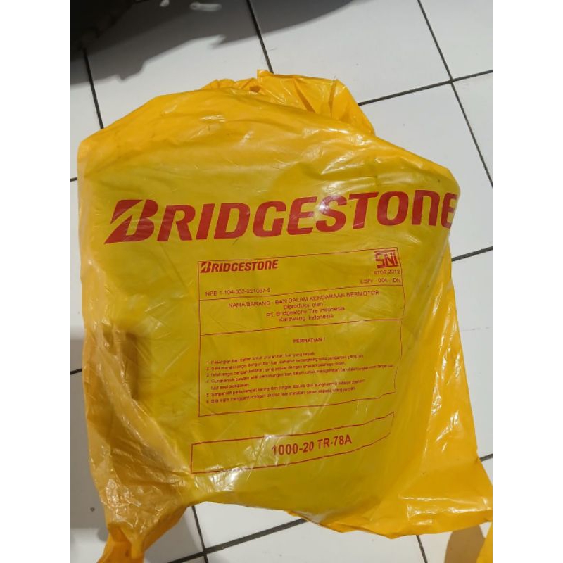ban dalam truk bridgiston (BS), ukuran 1000-20