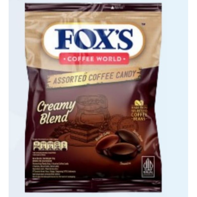 

FOX'S COFFEE WORLD CREAMY BLEND BAG- permen kopi 90 grm