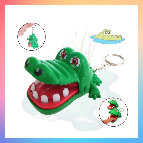 Mainan Anak Buaya Gigit / Mini Crocodile Dentist / Mainan Gantungan Buaya Gigit Mini