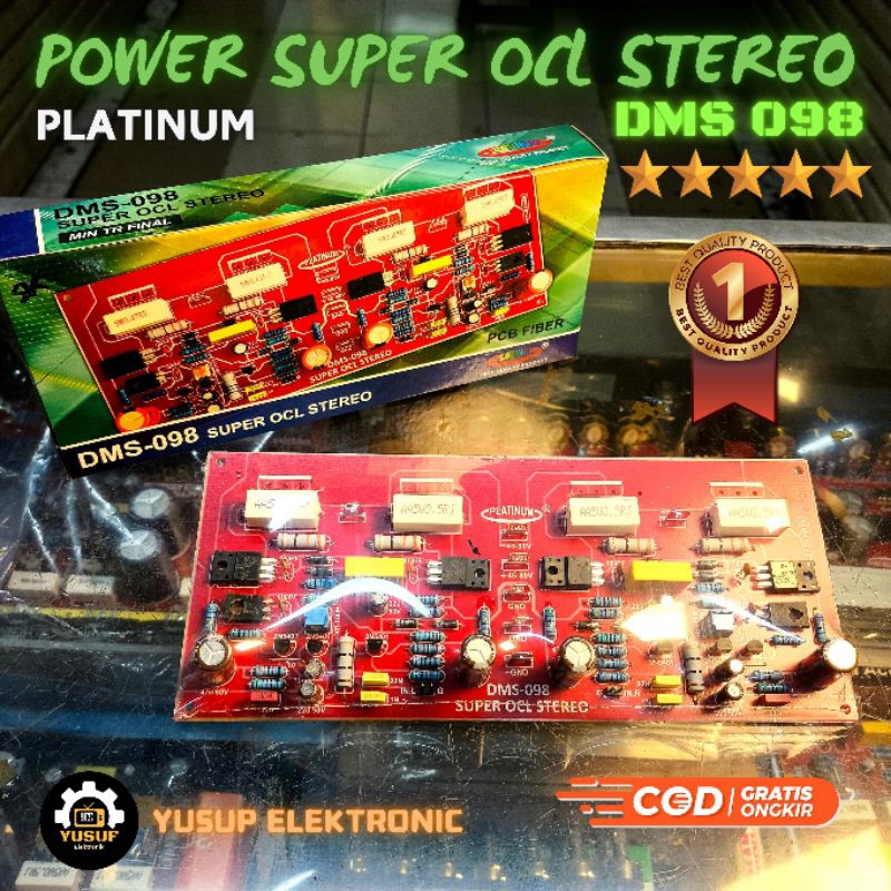 Kit Driver Power Amplifier SOCL 504 Super OCL Stereo DMS 098 PLATINUM