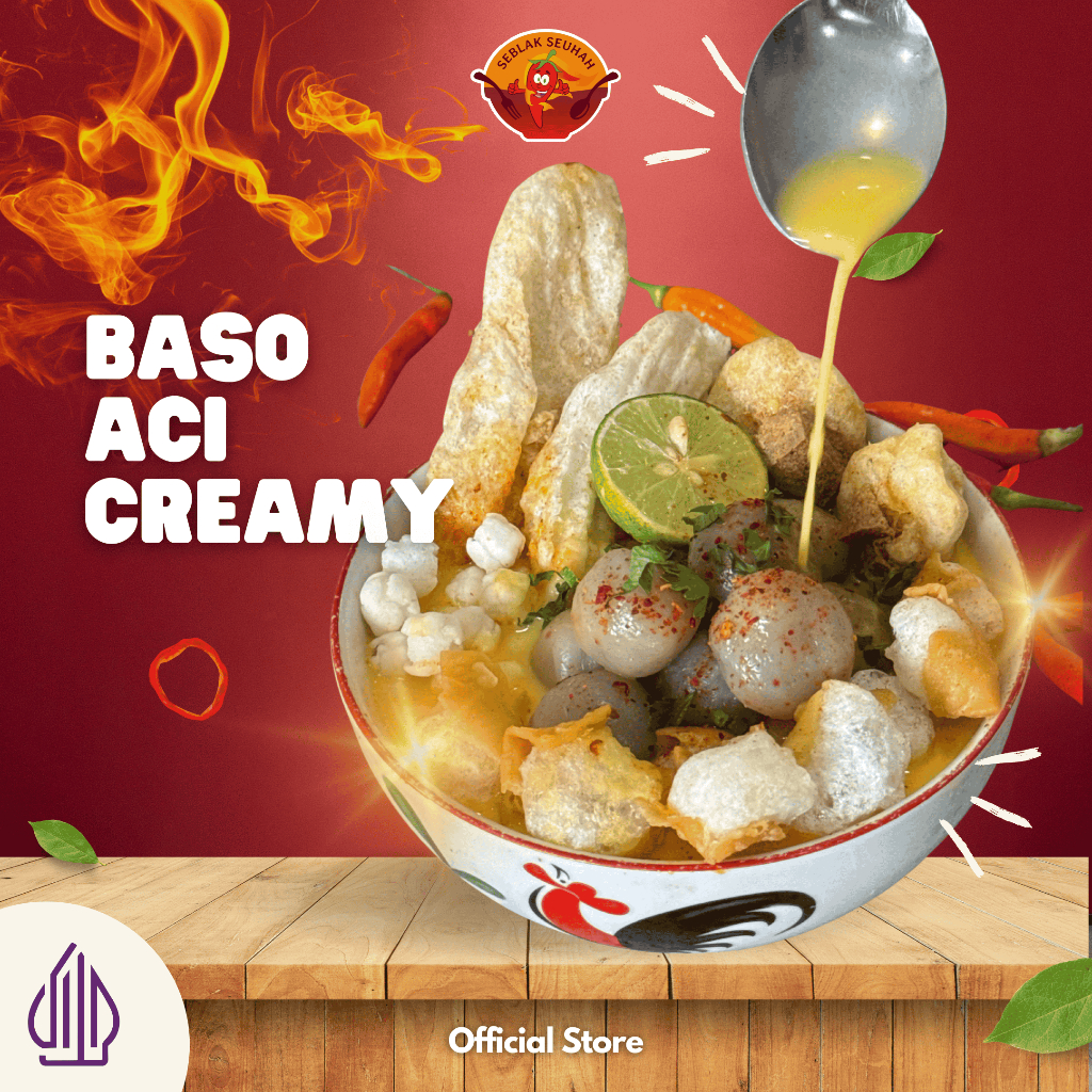 

Seblak Seuhah - Baso Aci Creamy Chilli Oil Instan Viral Halal