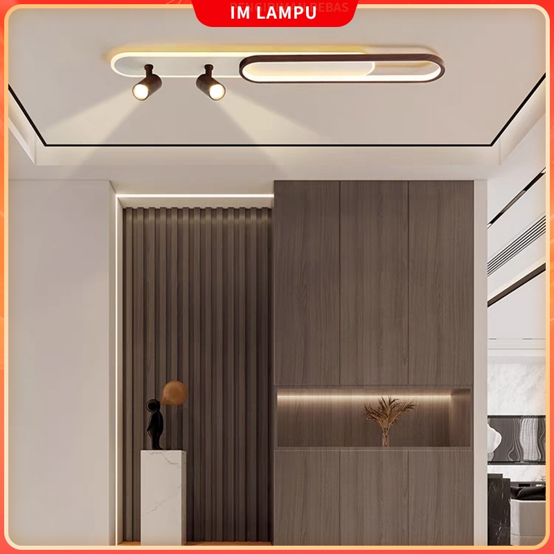 (Remote)Lampu plafon panjang estetika Teras/tangga/kamar mandi/balkon/kamar tidur hias 3 warna