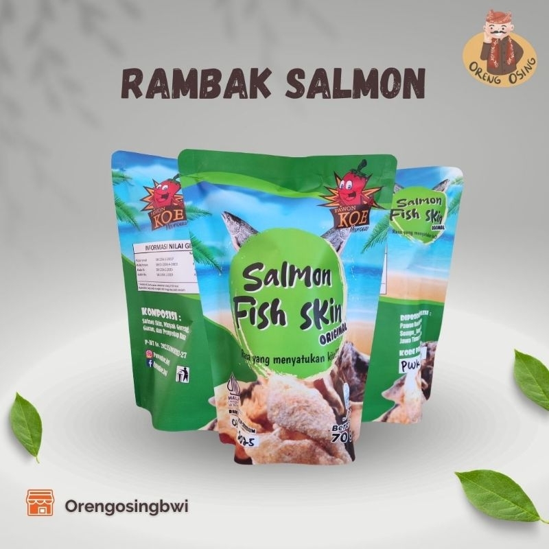 

ORENG OSING | Kerupuk Kulit Salmon / Salmon Fish Skin 70 gram