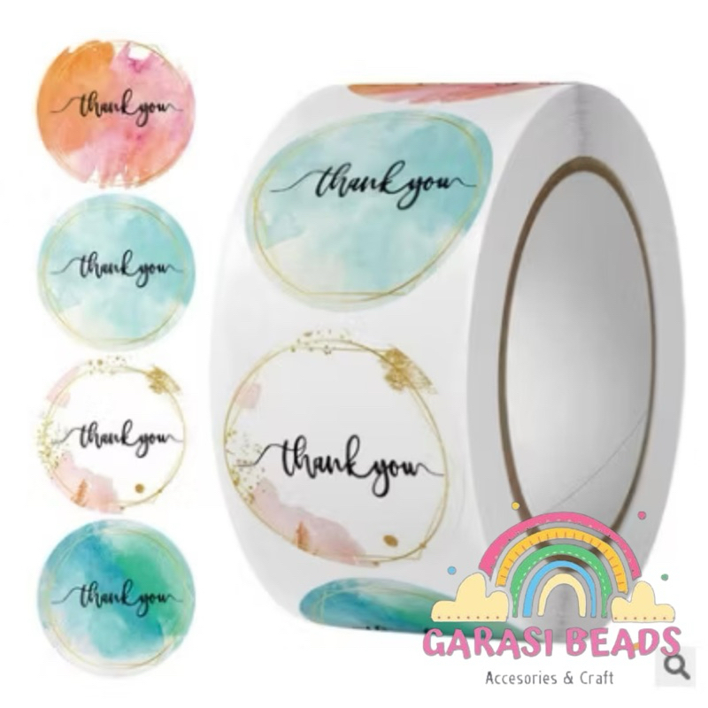 

Stiker Thank You / 1 Roll Stiker Thank You / Sticker Thank You Ready Pekanbaru