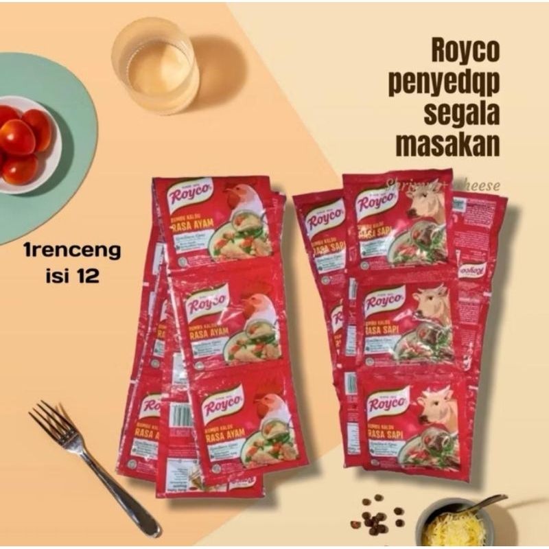 

Royco Ayam dan Sapi 8gr / Royco Sachet 8gr / Royco 1 renceng + Free Gift Random