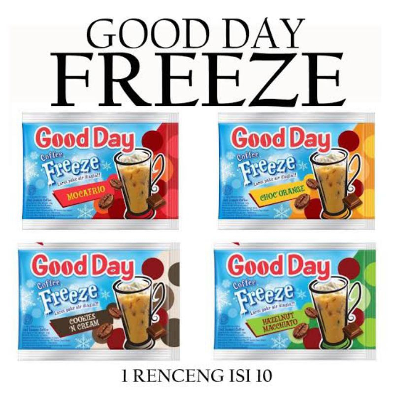 

GOOD DAY FREEZE ALL VARIANT SATU RENCENG ISI 10 X 30gram