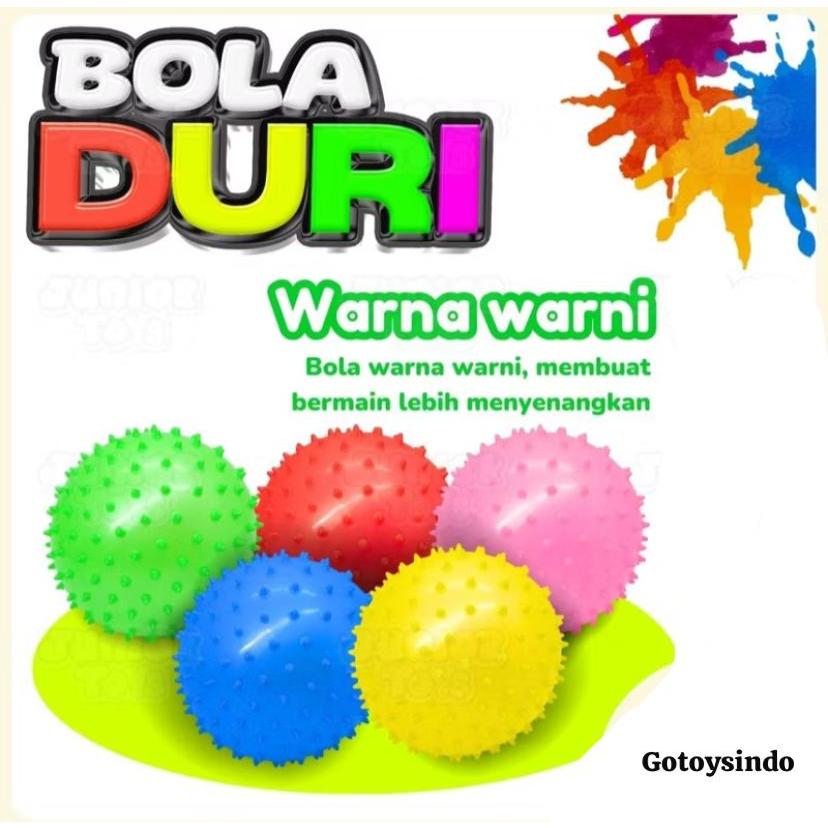 Mainan Bola Karet Karakter Bola  Karet Duri Mainan Outdoor Bola Pompa