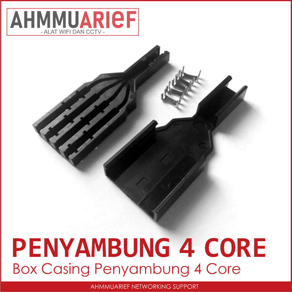 Casing Penyambung Connector Kabel Fiber Optik 4 Core Optic FTTH
