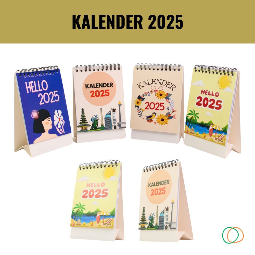 

Calendar Meja A6 2025 - Ukuran A6 - Kalender Meja Aesthetic - Spiral Kalender by. TOOKE