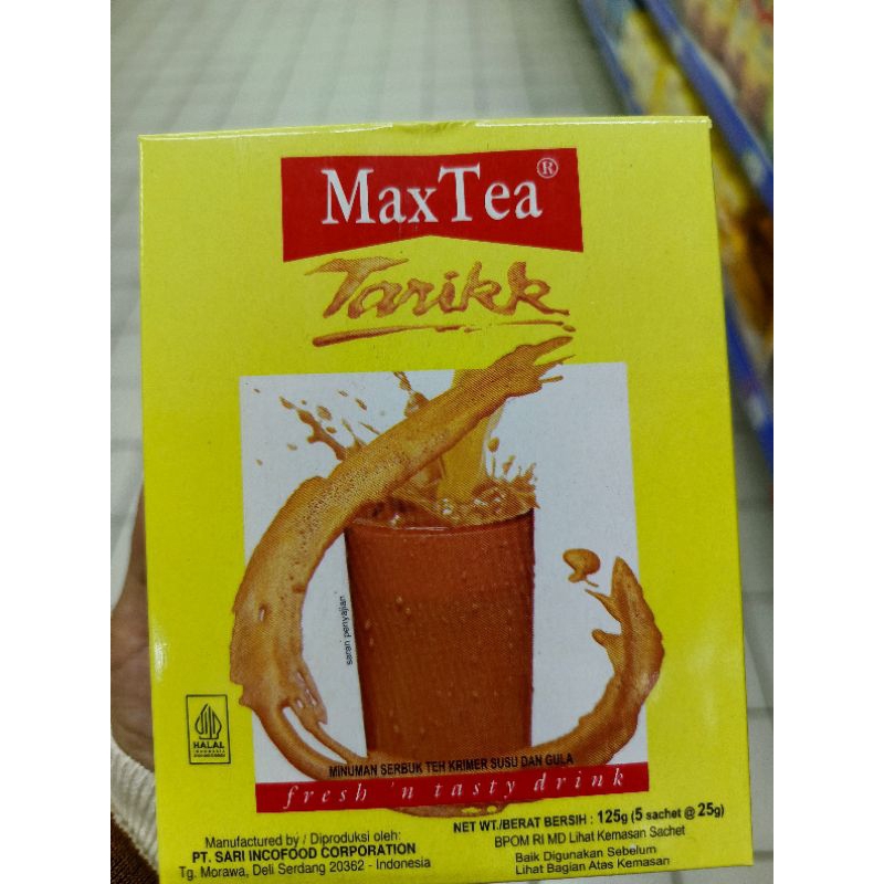 

max tea teh tarik 125gr (5 sachet)
