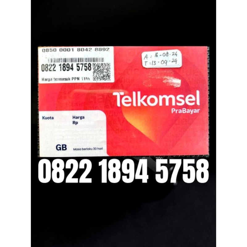 Nomor Cantik Telkomsel Maju Mapan (5758)