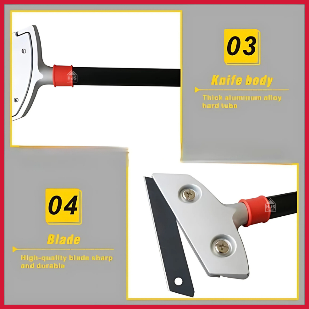 [Hjs] Kape Cat Pisau Dempul Pengerok Cat Panjang / Scraper Kapi Gagang Panjang