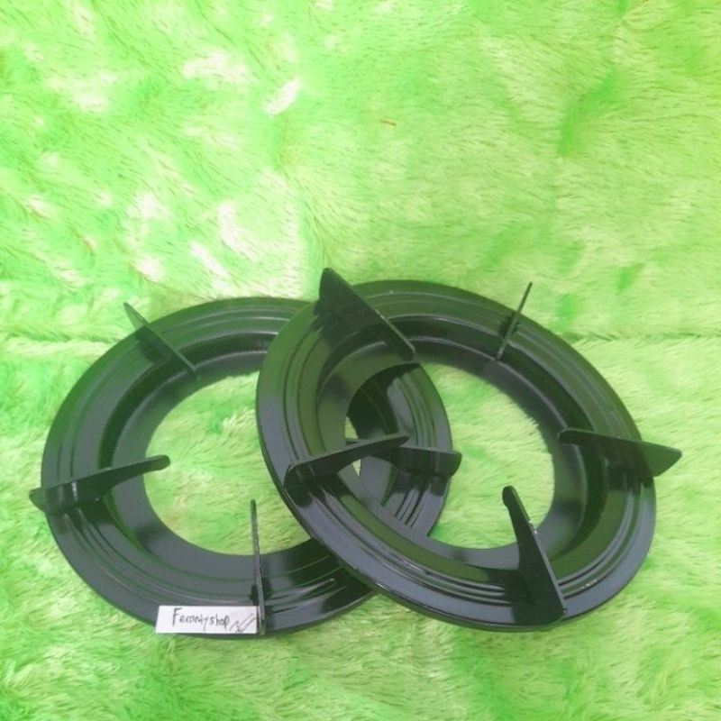 Termurah   2 pcs tungku kompor gas quantum kaki 5 bahan tebal/tatakan kompor gas