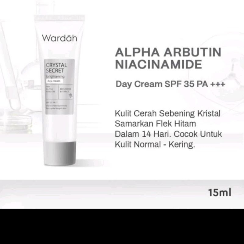 Wardah White Secret Day Cream / Wardah Crystal Secret Brightening & Day Cream  Wardah Crystal Secret