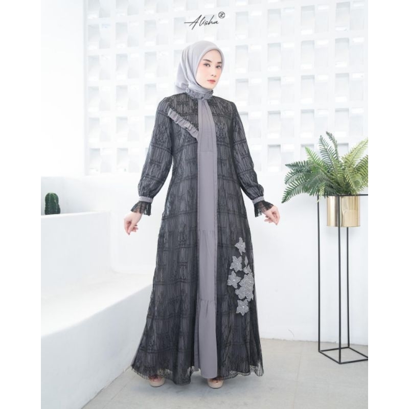 ALISHA dress by Zalifa,gamis lebaran,gamis terbaru zalifa