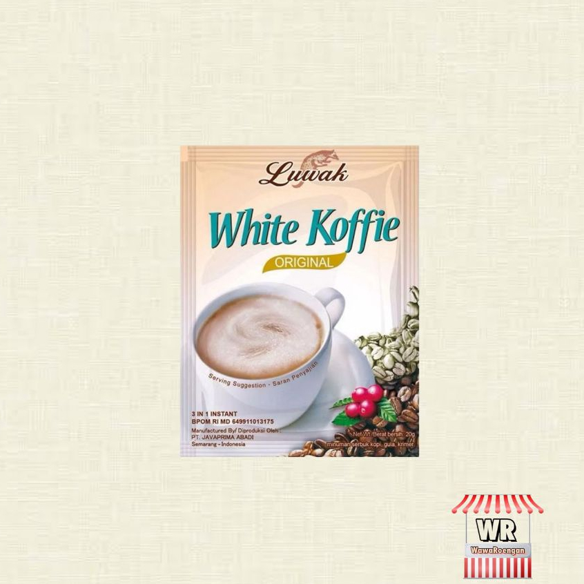 

Luwak White Koffie Original Sachet 10gr Per 1pcs